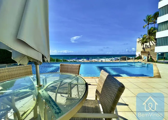 Apartamento Completo Com Vista Mar E Pe Na Areia