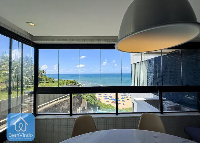 Apartamento Completo Com Vista Mar E Pe Na Areia